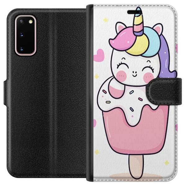 Pung Taske til Samsung Galaxy S20 med Happy Unicorn
