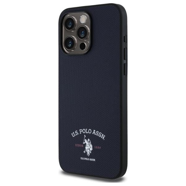 US Polo Mobilskal till iPhone 15 Pro Max Printed DH Logo - Marinblå