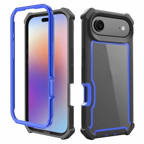 Mobilskal till iPhone 17 Air TPU + PC Shockproof - Svart/Blå Blå