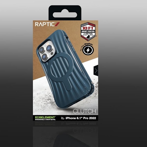 Raptic iPhone 14 Pro Max Skal Magsafe Clutch - Blå Blå