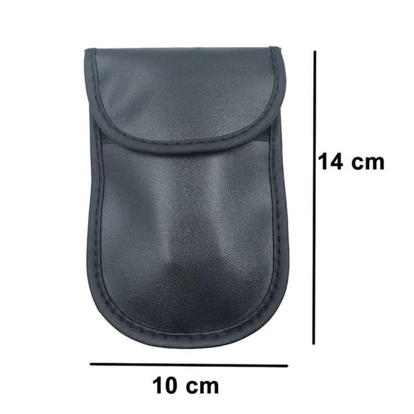 Fodral för Bilnycklar Faraday-väska 14cm x 10cm - Svart Svart