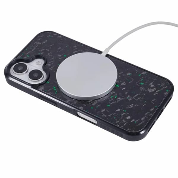 Mobilskal till iPhone 16 Plus Aramid Fiber Forged - Grön Grön