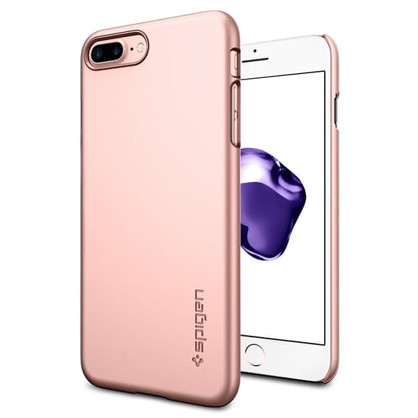 SPIGEN Thin Fit Skal till Apple iPhone 7 Plus - Rose Gold Roséguld
