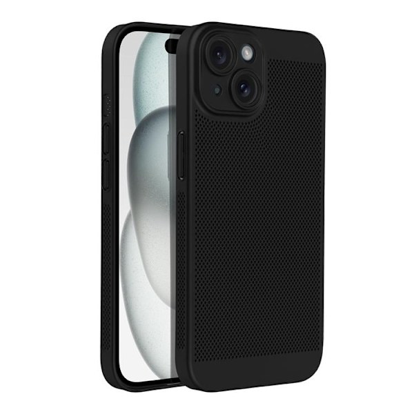 iPhone 15 Mobilskal Breezy - Svart Svart