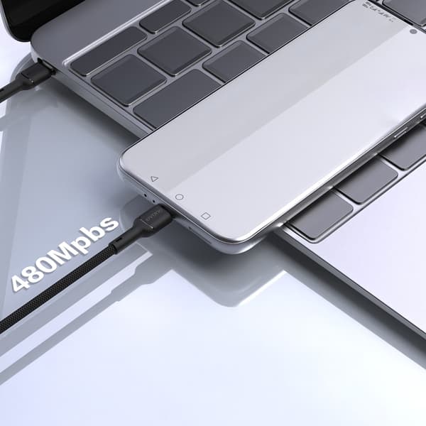 Dudao USB-C til USB-C 65W Kabel 2m L9C - Sort Svart