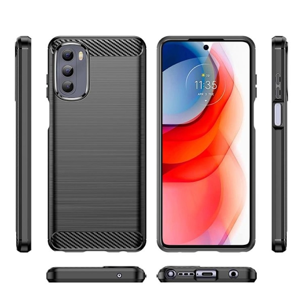 Carbon Flexible Skal Motorola Moto G Stylus (2022) - Svart Svart