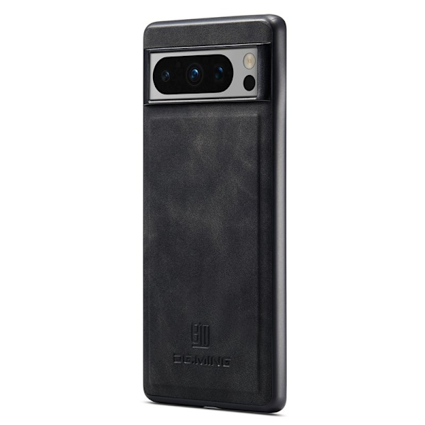 DG.MING Mobilskal till Google Pixel 8 Pro PU Läder + PC + TPU - Svart