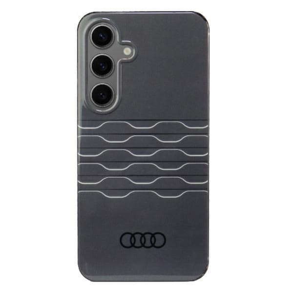 Audi telefontaske til Galaxy S24 Geometrisk Mønster - Sort Svart