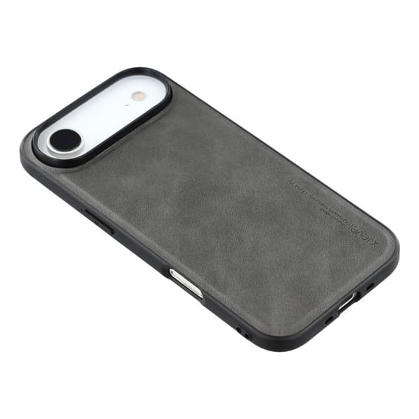 X-LEVEL Bojue-3 Mobilskal till iPhone Air Läderbelagd PC + TPU Grå