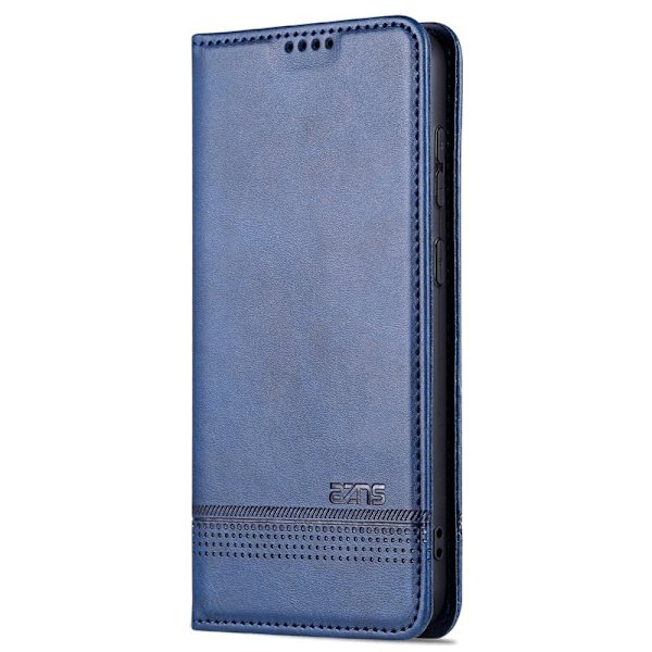 AZNS Samsung Galaxy S24 Plånboksfodral Konstläder - Blå