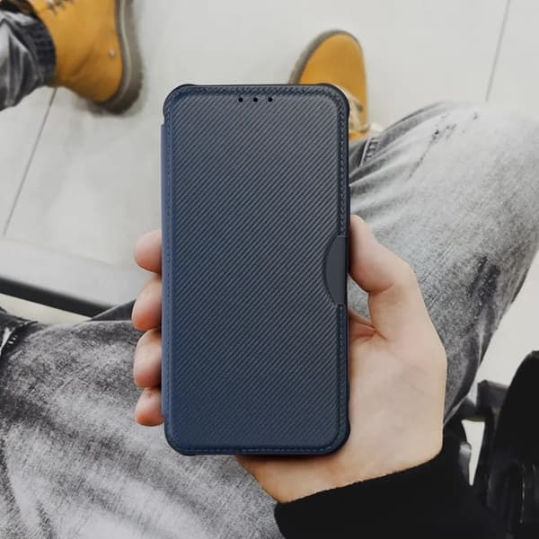 iPhone 16 Pro Plånboksfodral Razor - Bla Blå