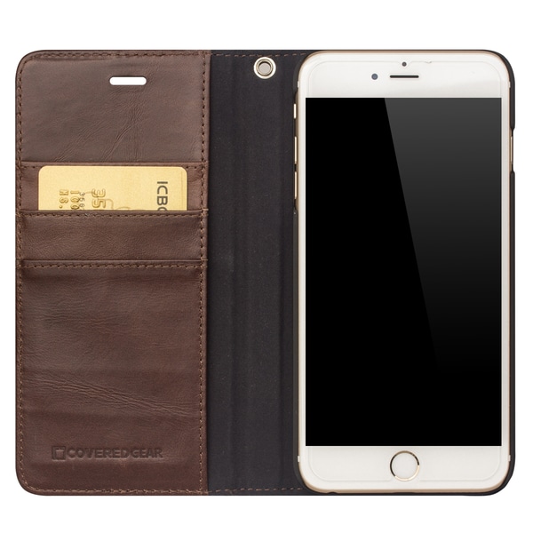 CoveredGear Boston Wallet i äkta läder till iPhone 6(S) Plus - B