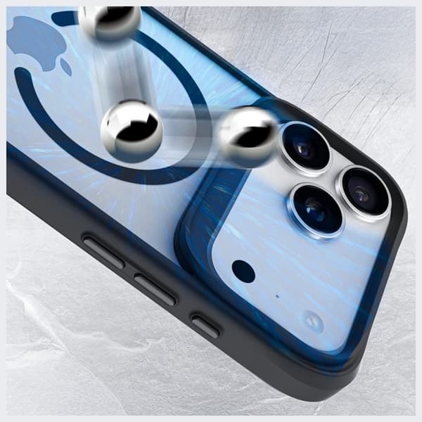 3MK telefontaske til iPhone 17 Pro Max MagSafe Satin Armor - Gennemsigtig Transparent