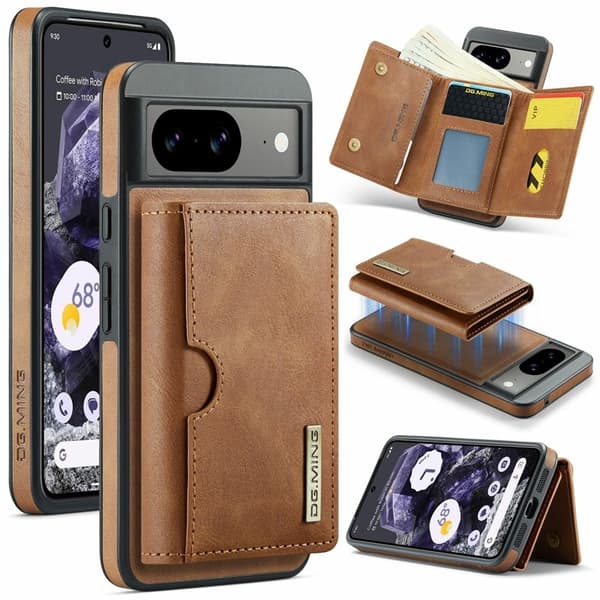 DG.MING M6 Series Mobilskal till Google Pixel 8 Magnetiskt Brun
