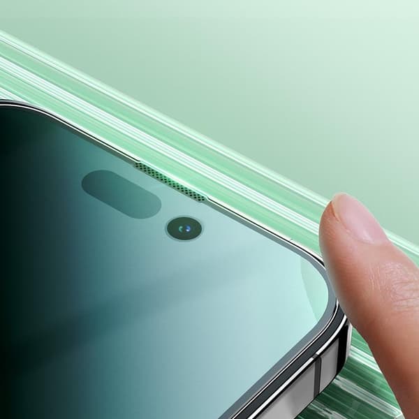 Joyroom iPhone 14 Plus Karkaistu lasi Knight Green Grön