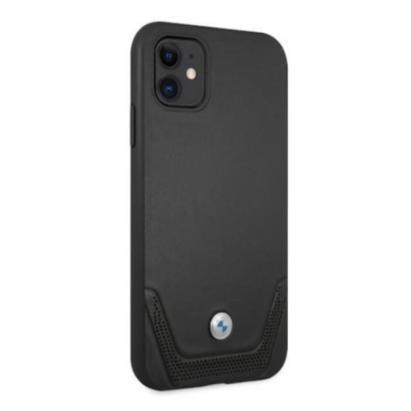 BMW Läder Perforate iPhone 11 Skal - Svart Svart