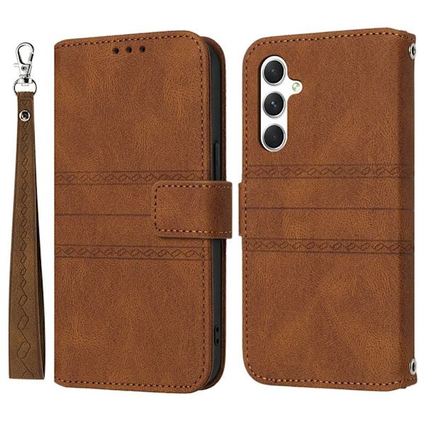 Plånboksfodral för Samsung Galaxy S26 Plus Konstläder - Brun