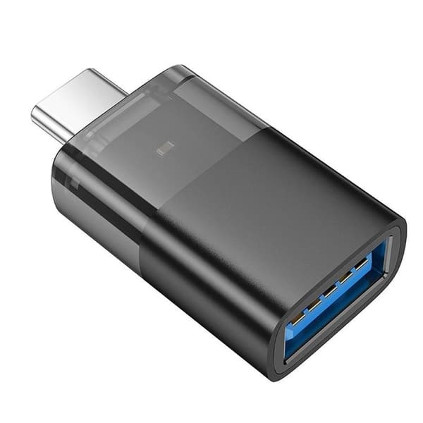 Hoco USB-A Till USB-C Adapter OTG UA36B - Svart Svart