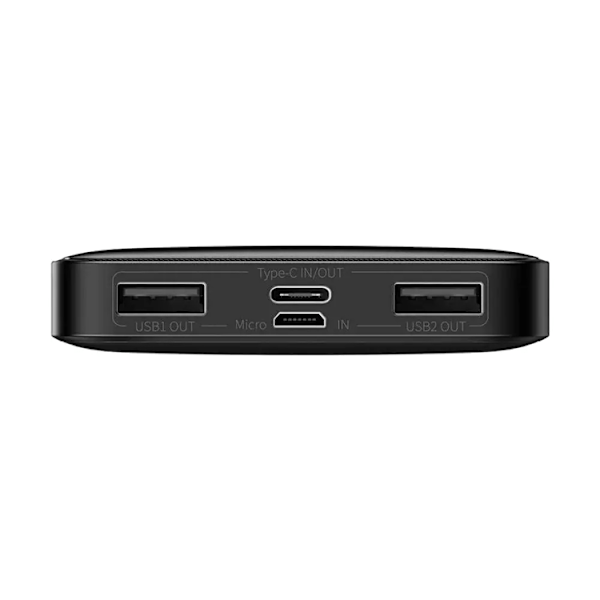 Baseus Bipow Digital Display Powerbank 10000mAh 15W - Svart Svart