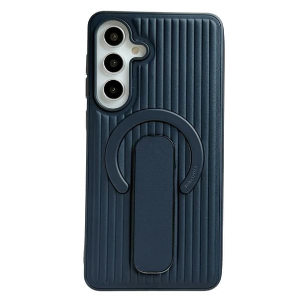 Mobilskal för Samsung Galaxy S26 Plus Magnetiskt Kickstand PU + PC - Mörkblå