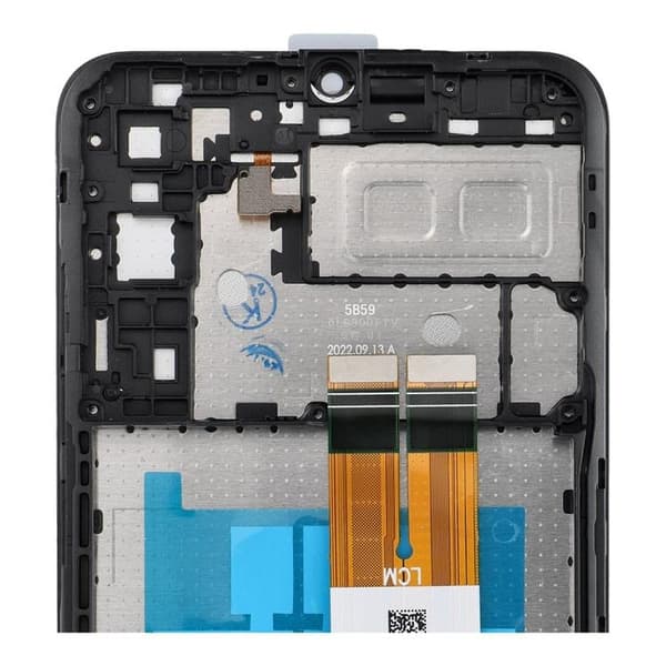 Galaxy A04E Skärm med LCD-display A042 F/M NCC OEM Svart