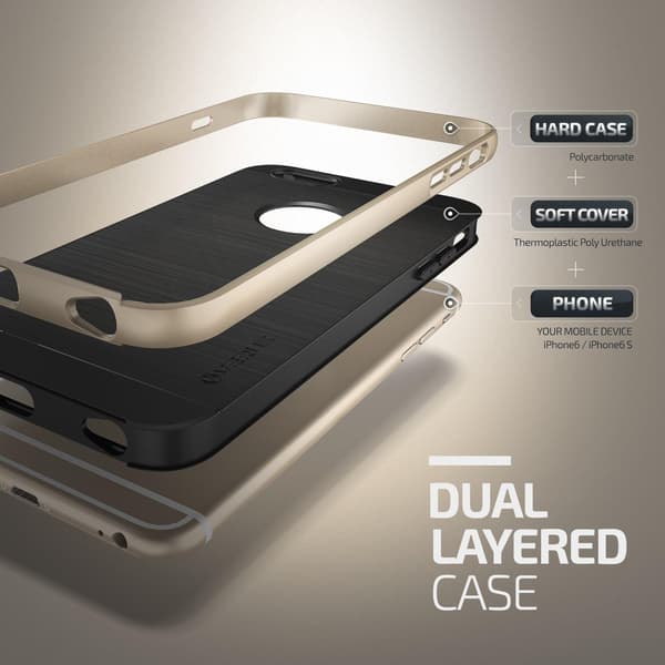 Verus High Pro Shield Cover til Apple iPhone 6 / 6S  - Guld Yellow