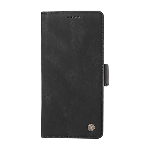 YIKATU OnePlus 15 5G Konstläder Plånboksfodral Skin-touch Feeling Svart