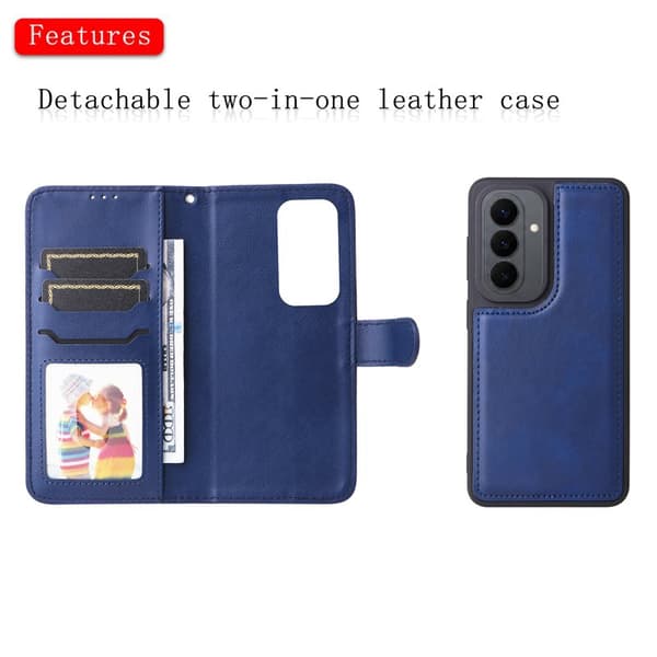 Plånboksfodral för Samsung Galaxy S26 Magnetiskt Konstläder - Blå