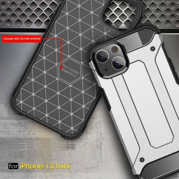 Armor Guard Mobilskal till Apple iPhone 13 Mini - Silver Silver