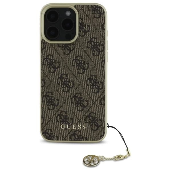 Guess Mobilskal till iPhone 16 Pro 4G Charms Collection - Brun Brun
