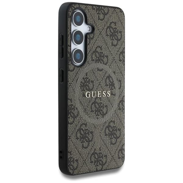 Guess Mobilskal till Galaxy S25 Plus MagSafe 4G Ring Classic Logo - Brun Brun