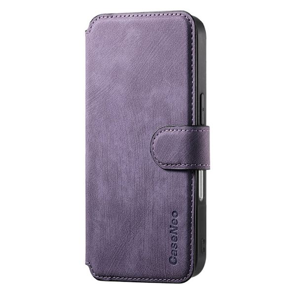 CASENEO iPhone 16 Plånboksfodral Konstläder - Lila