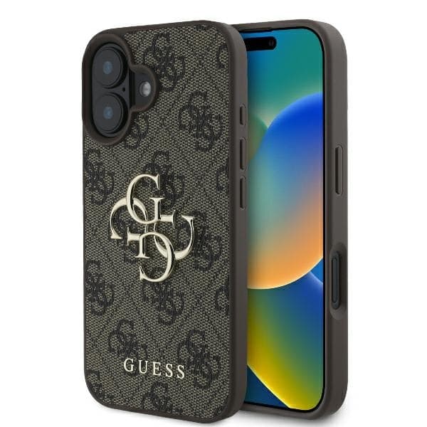Guess Mobilskal till iPhone 16 4G Big Logo - Brun Brun