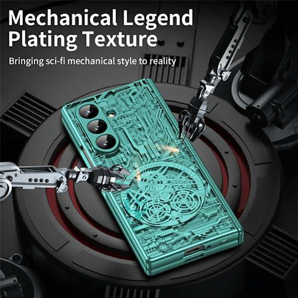 Mobilskal till Galaxy Z Fold7 Mechanical Legend Electroplating - Grön Grön