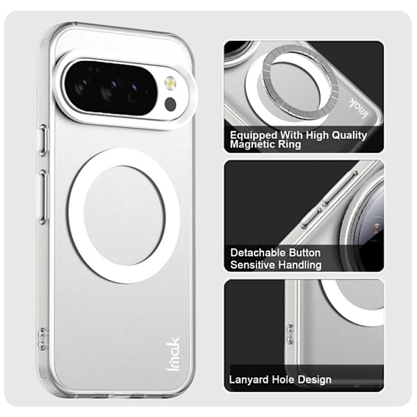 IMAK Mobilskal till Google Pixel 10/10 Pro Magsafe Candy - Vit Vit