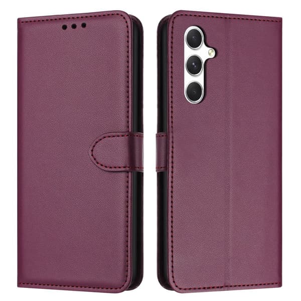 Plånboksfodral för Samsung Galaxy S26 Plus Konstläder med ställ - Lila