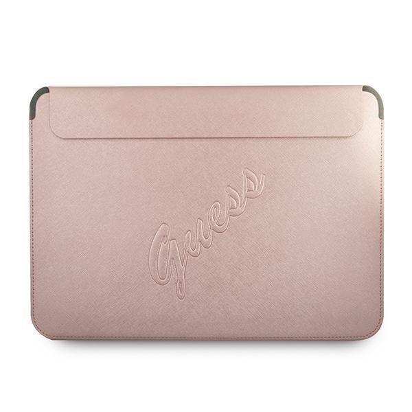Guess Saffiano Script Sleeve 13" - Rosa Rosa