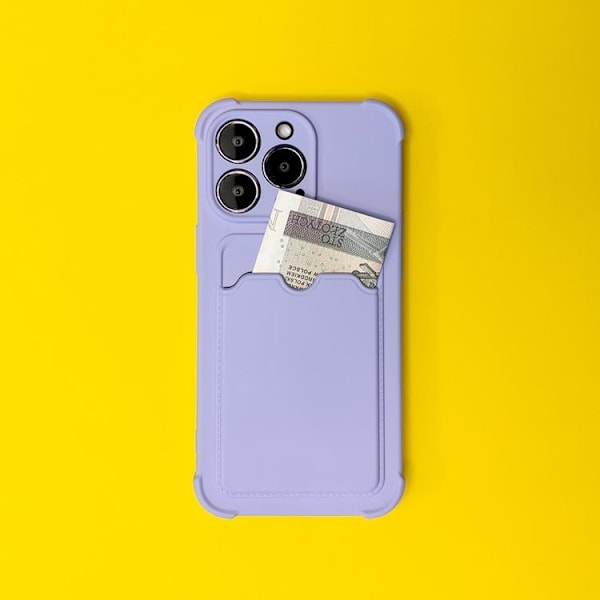 Armor iPhone 13 Pro Skal med Korthållare - Raspberry