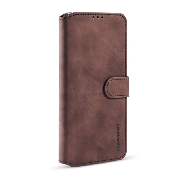DG.MING Retro Plånboksfodral Konstläder för Samsung Galaxy A32 5G - Brun