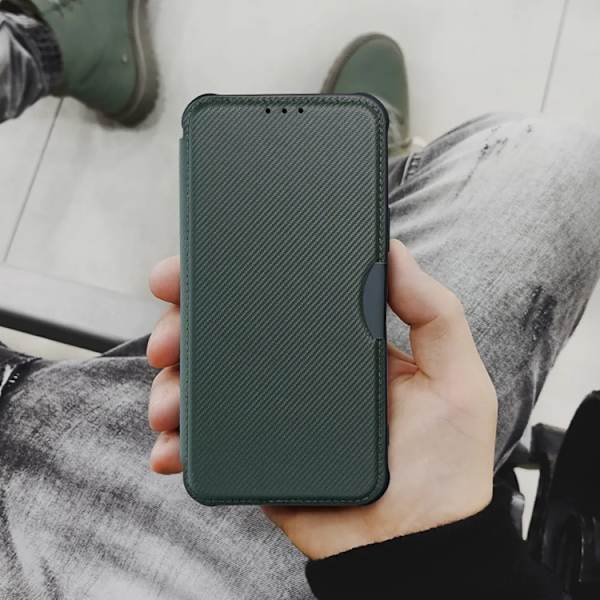 iPhone 16 Plus Plånboksfodral Razor - Grön Grön