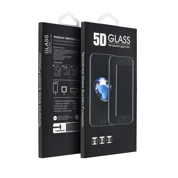 Härdat Glas Skärmskydd för iPhone 18 Pro 5D Full Glue - Matte Svart