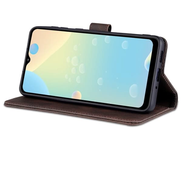 AZNS Samsung Galaxy A33 5G Plånboksfodral i Konstläder - Brun