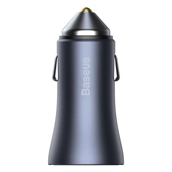 Baseus Golden Billaddare USB/USB-C 40 W USB-C Kabel - Grå Svart