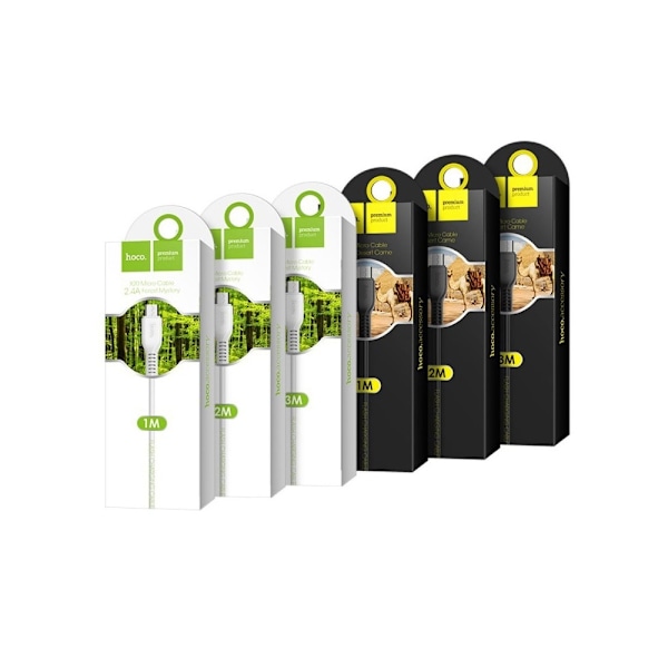 HOCO USB-A till Lightning Kabel X20 1m Svart Svart