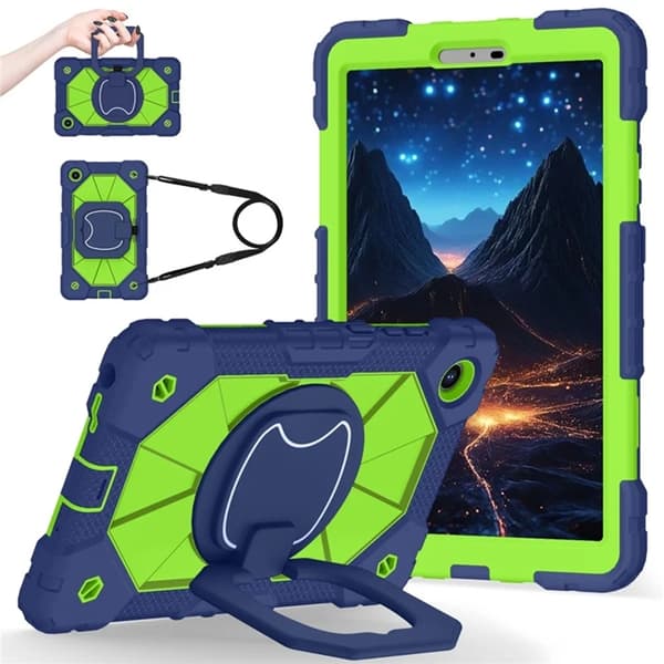 Lenovo Tab K9 Mobilskal Silikon Kickstand Grön