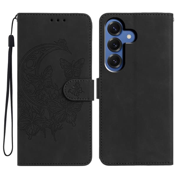 Plånboksfodral för Samsung Galaxy S26 Plus Konstläder Ställ - Svart