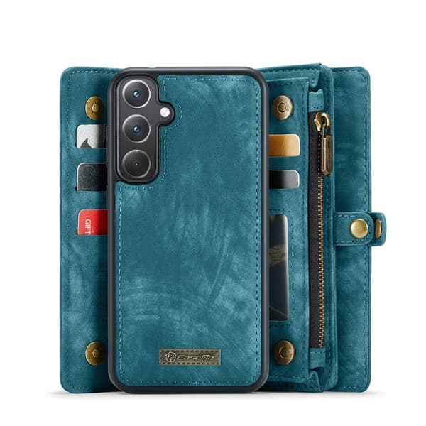 CASEME 008 Plånboksfodral för Samsung Galaxy A36 5G Konstläder Blå