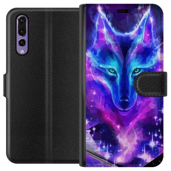 Pungcover til Huawei P20 Pro med Neon Ulv