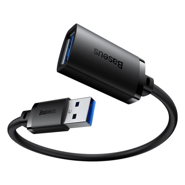 Baseus AirJoy Förlängning USB 3.0 Kabel 1m - Svart Svart