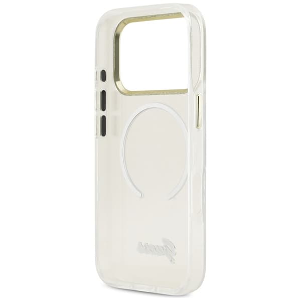 Guess Mobilskal För iPhone 17 Pro Max MagSafe IML Gradient Script Metal - Vit Vit